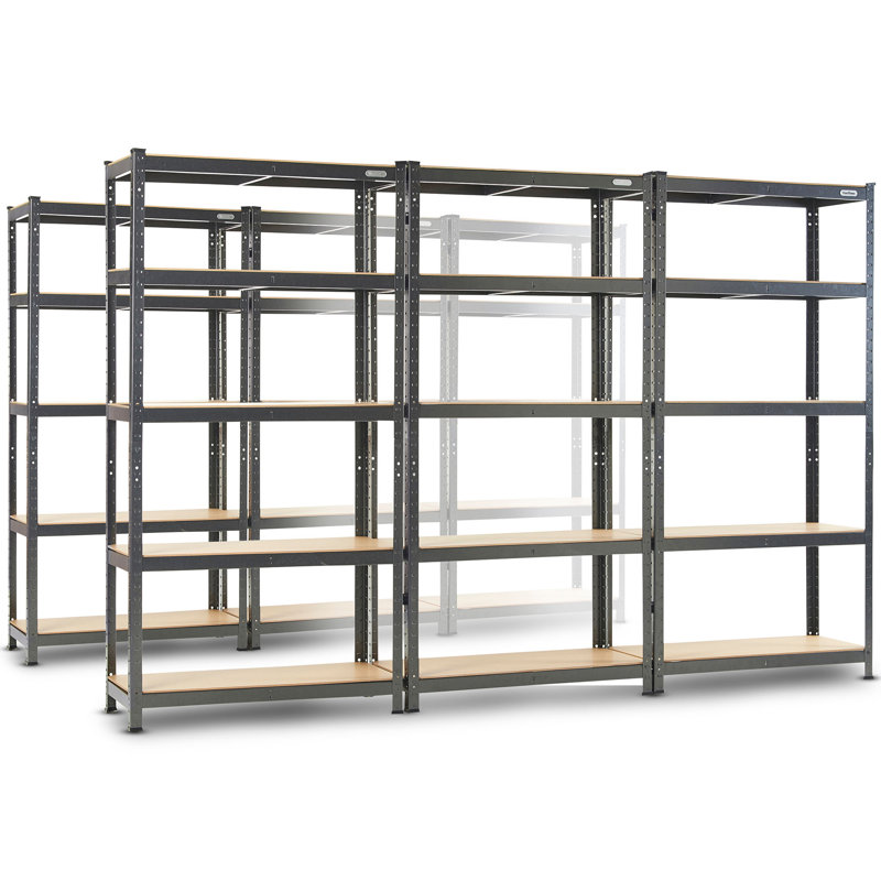 90cm W Steel Height -Adjustable Shelving Unit