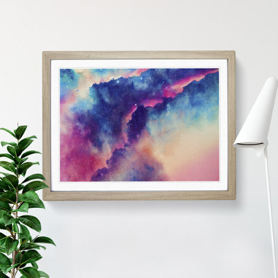 Galaxy Watercolour Vol.4 - Single Picture Frame Print