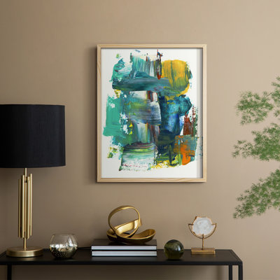 Abstract I Framed Print - Solid Wood