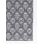 Tapis bleu en mélange de laine à motif floral 9 pi 10 po x 13 pi 2 po Dougall-1012830429