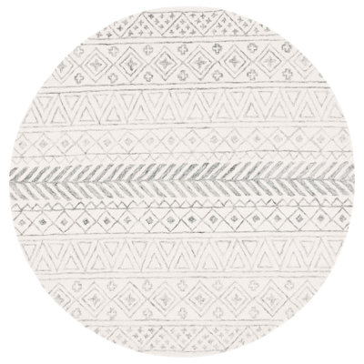 Metro Hand Tufted Wool/Cotton/Latex Rug in Gray