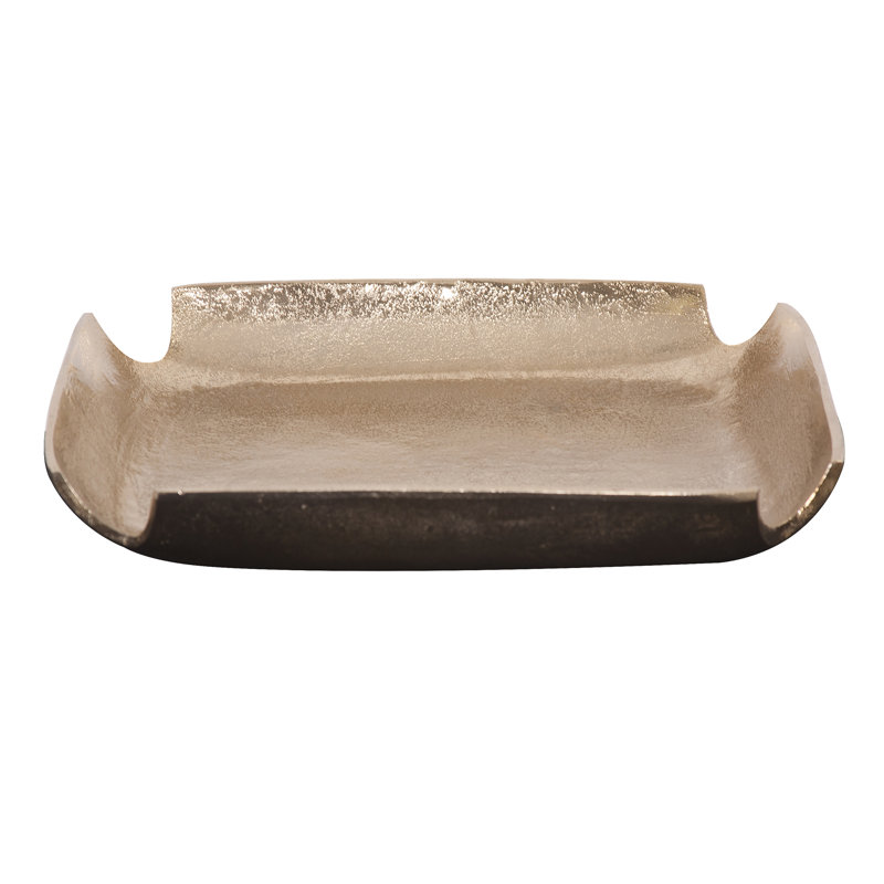 Demi Metal Tray, Gold/Dark Bronze
