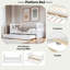 Lit plateforme avec 3 tiroirs et lit gigogne-261217176