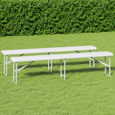 Ashien 2 Patio Picnic Bench by Wade Logan