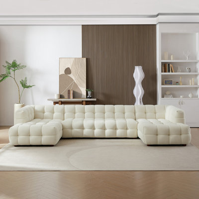 Canapé modulaire en U Shanille Boucle