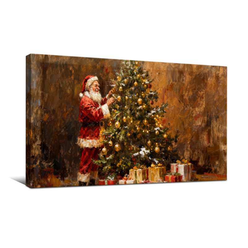 Sapin de Noël de Noël avec des cadeaux, H 16 po x l 32 po