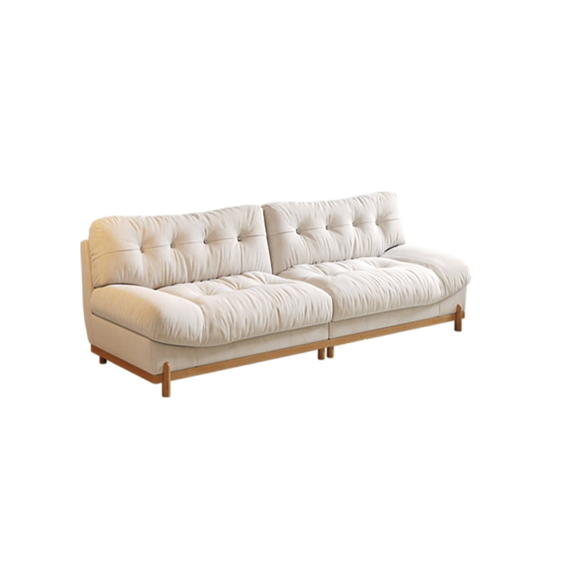 Canapé moderne en flanelle, 4, H 34,64 po x l 94,48 po x P 37,79 po