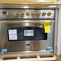 ILVE 36 Nostalgie II Series Freestanding Electric Double Oven Range w –  Premier Home Supply