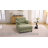 37.8" W Upholstered Chenille Armchair with Ottoman-1546067354