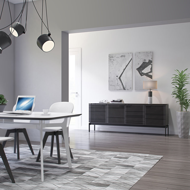 Corridor Media Console, Charcoal Stained Ash