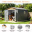 8x10ft OUTDOOR STORAGE SHED