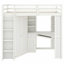 Lit mezzanine fonctionnel avec grande armoire, bureau et station de charge-1049588647