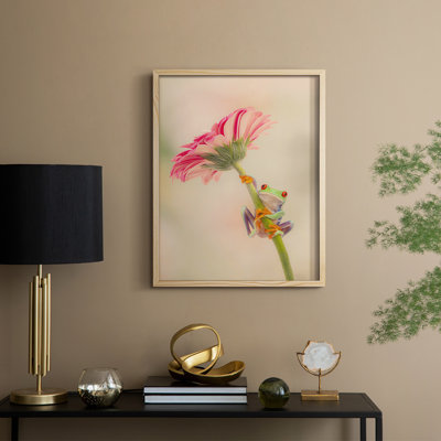 Hanging On I Framed Print - Solid Wood