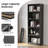 Modern 24.4" W 4-Tier Adjustable Bookshelf-1490033876-1491796280