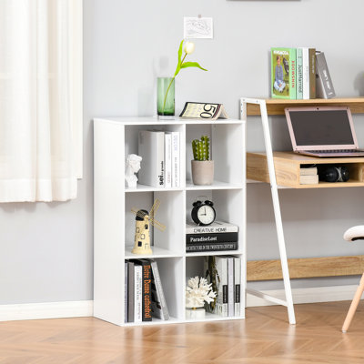 Goldsmith 6 Cube Bookshelf Display Shelving Unit for Home Office