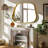 Decorative Asymmetrical Deep Metal Framed Mirror-1565592219-1565592220