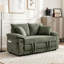 Canapé-lit futon convertible 3-en-1 de 58 pouces avec causeuse pliable avec canapé-lit escamotable-1159769586