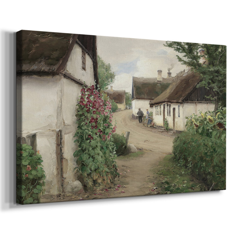 "Vintage Landscape -DLVII" sur toile, Toile tendue, H 9 po x l 13 po x P 1,5 po