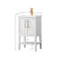 Meuble-lavabo simple 20 po avec plateau en céramique Cheriton-871462437
