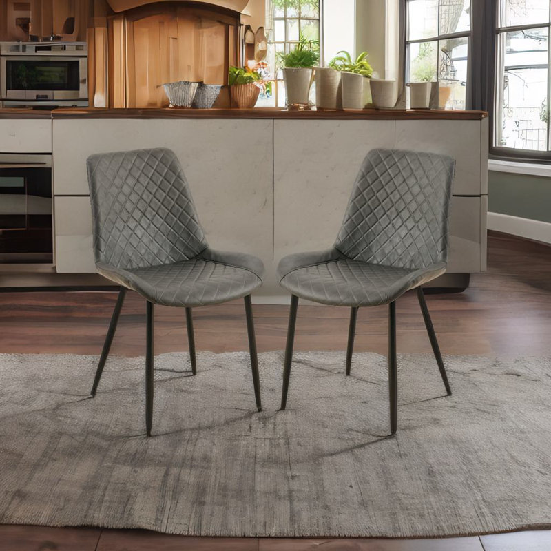 Dining Chairs Set Of 2, Gray