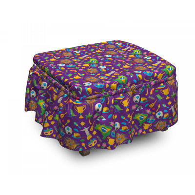 Housse pour repose-pieds d’articles brésilien vibrant
