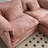 76.77" Chenille Loveseat With Ottoman-710105634