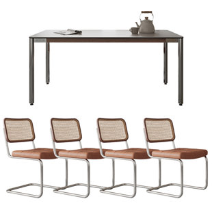 Modern Simple White Rock Slab Dining Table