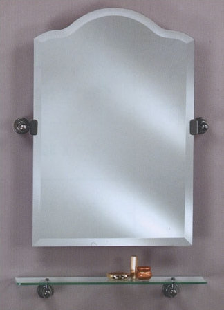 Volmer Flat Wall Mirror, Polished Brass, 35" H x 24" W