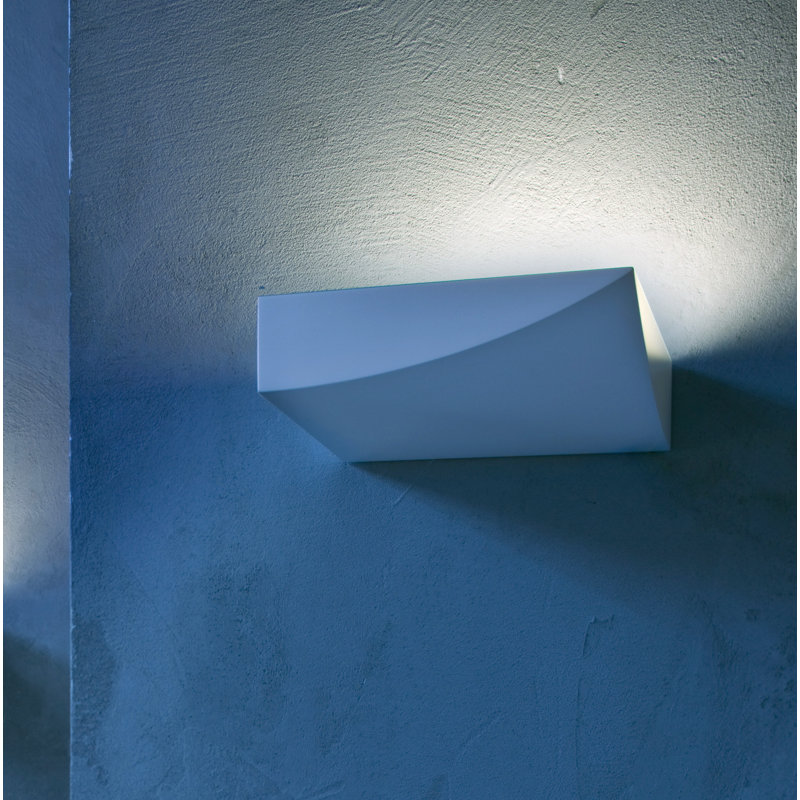 Lembo LED Flush Mounted Sconce, Matt White