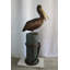 Fontaine en forme de pélican en bronze monté sur un arbre Nifao Collection 33 po x 23 po x H 73 po