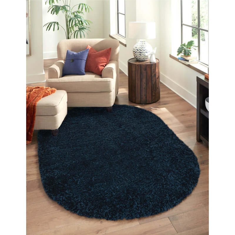 Tapis bleu Aegean, Ovale 5 pi 3 po x 8 pi