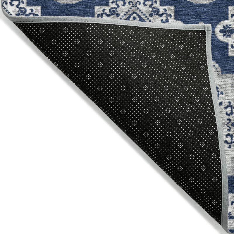 Malek Indoor/Outdoor Area Rug with Non-Slip Backing, Rectangle 2'6" x 3'10"