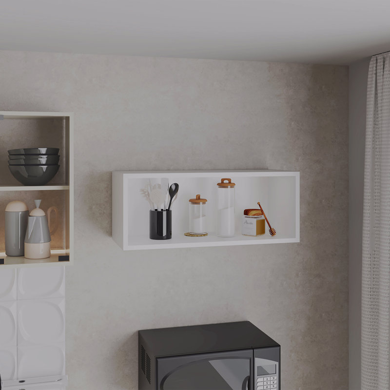 Armoire murale H 12 po, 1 tablette spacieuse, Blanc, H 12 po x l 18,4 po x P 12,5 po