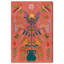 Reproduction d'art sur toile rose traditionnelle "Ailes de fleurs" Boho