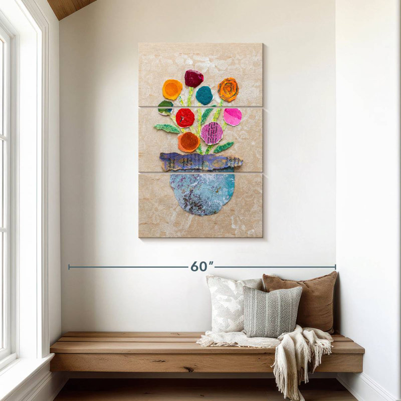 Harnek Flower Pot III, 45" H x 28" W