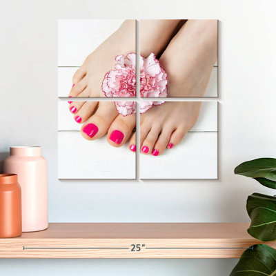 Shuttleworth Pink Glossy Nails