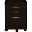 Classeur de bureau Cappuccino - 3 tiroirs pour 3 tiroirs peu encombrants