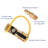 Flame King 1/4" RV Propane Quick Connect Adapter for Propane Hose, Shutoff Valve & Full Flow Plug