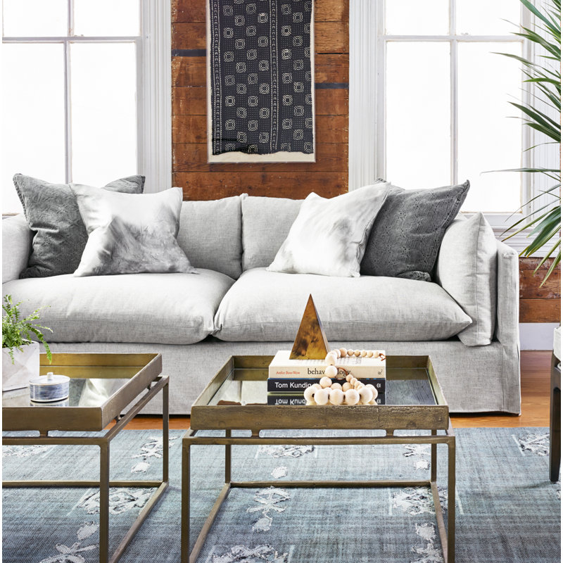 Habitat Sofa, 96.5" W x 40" D x 30" H, Valley Nimbus Beige Linen