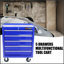 Coffre à outils à 5 tiroirs, armoire de rangement pour outils pour le garage avec 4 roues et système de verrouillage-1390998670