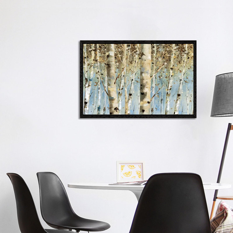 White Forest I by Lisa Audit - Painting on Canvas, Black Framed, 101.6 cm H x 66.04 cm W