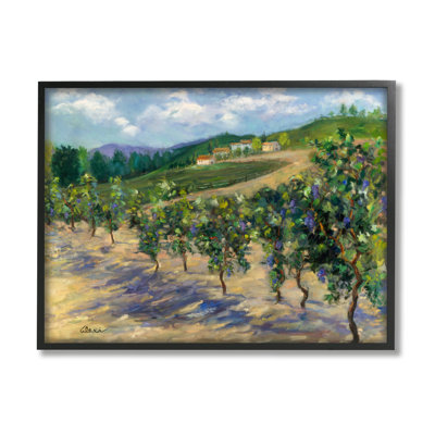 " Rural Vineyard Painting " by Alexi Fine