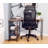 Kershner Home Office Desk with Bookshelf - 3-Tier Shelf Desk & Workstation