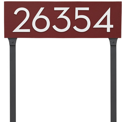Floating 1-Line Lawn Address Sign