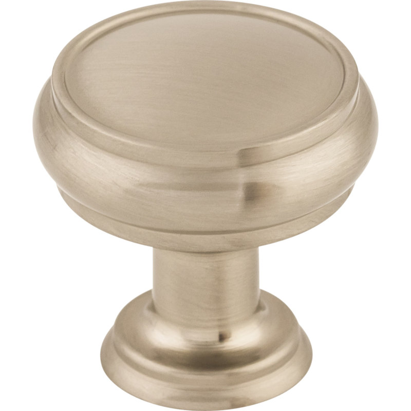 Serene Eden 1 3/16" Diameter Mushroom Knob, Brushed Satin Nickel