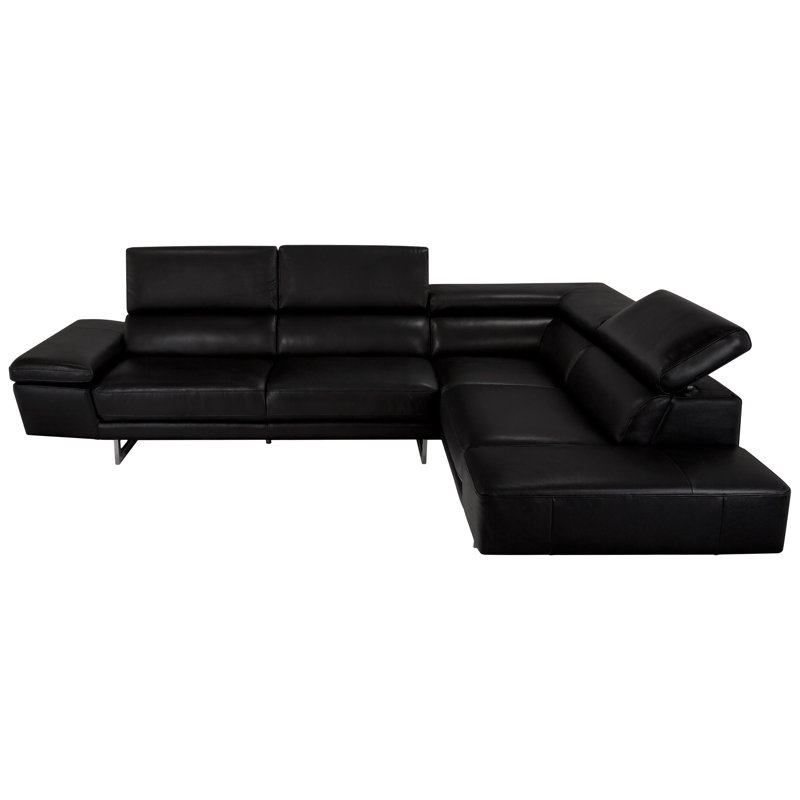 Canapé modulaire en cuir 63 po Hayes