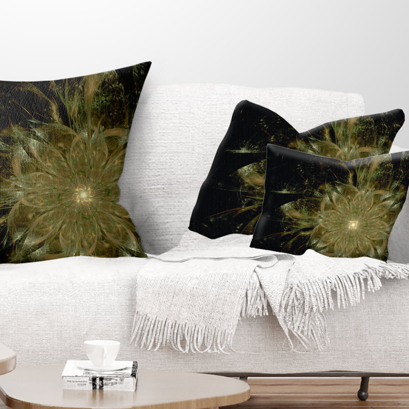 Coussin lombaire en fleur symétrique floral