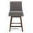 Aleksy Swivel Upholstered Counter Stool with Solid Wood Frame-995778348