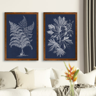 Lustr Foliage Chintz VI" - 2-Piece Painting Print Set
