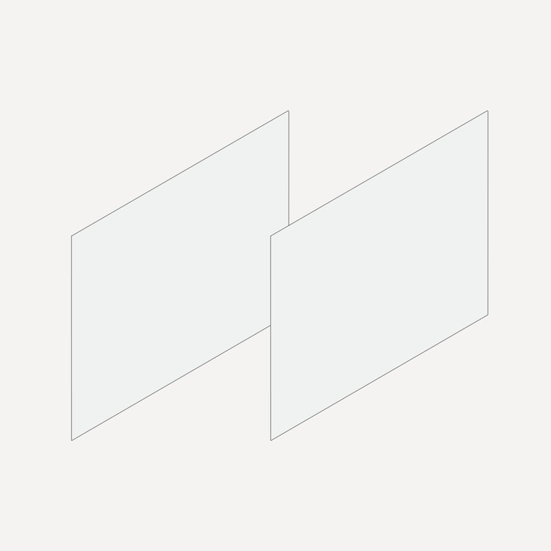 Cartesian Vanity 60" W (4 Drawers), Matte White, Lyra